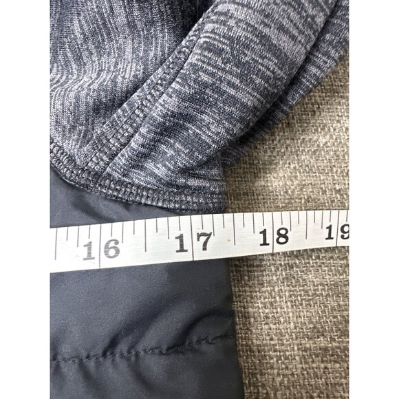 Under Armour Youth Medium Cold Gear Black & Gray Hooded Full Zip Jacket Pockets - Picture 6 of 7